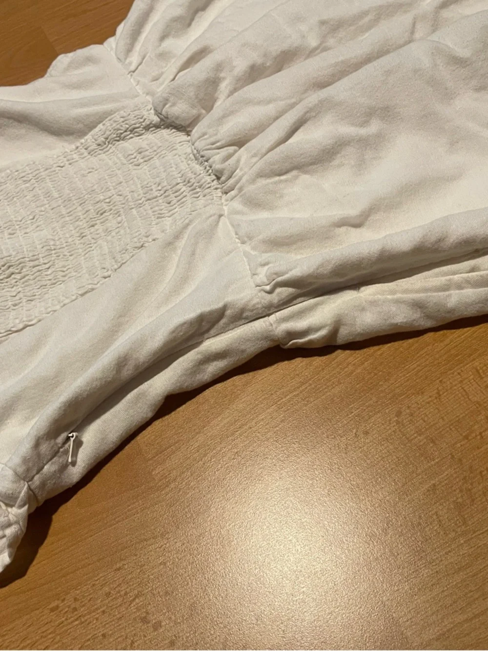 White Wide-Leg Cotton and Linen Jumpsuit - Picture 4 of 8